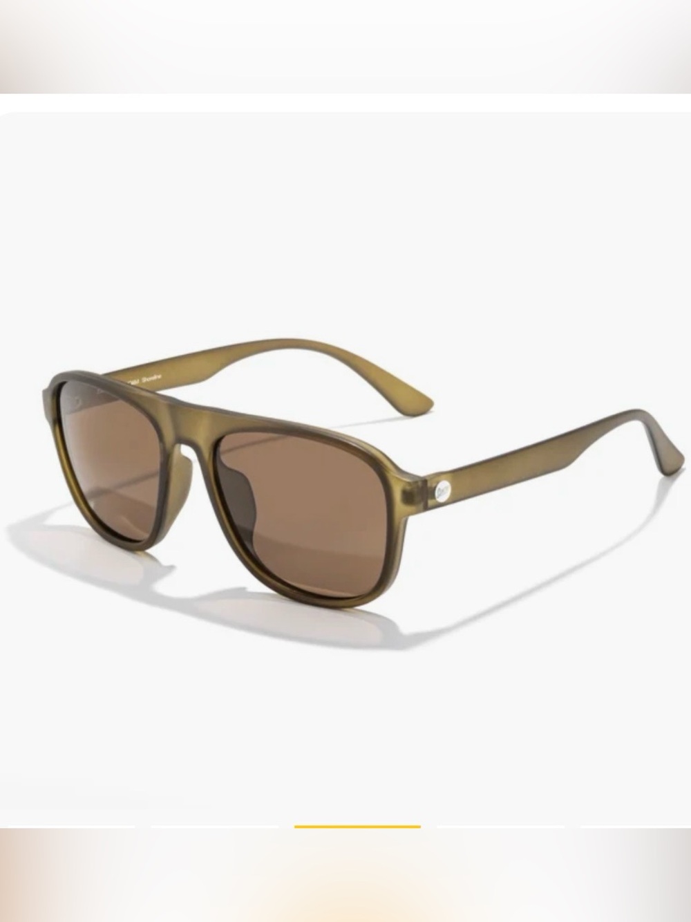 NWT Sunski Shoreline Olive Amber Polarized Sunglasses